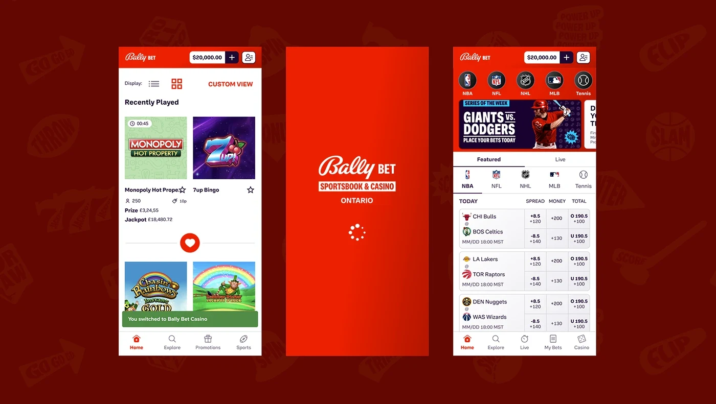 Bally Bet — design detail 2