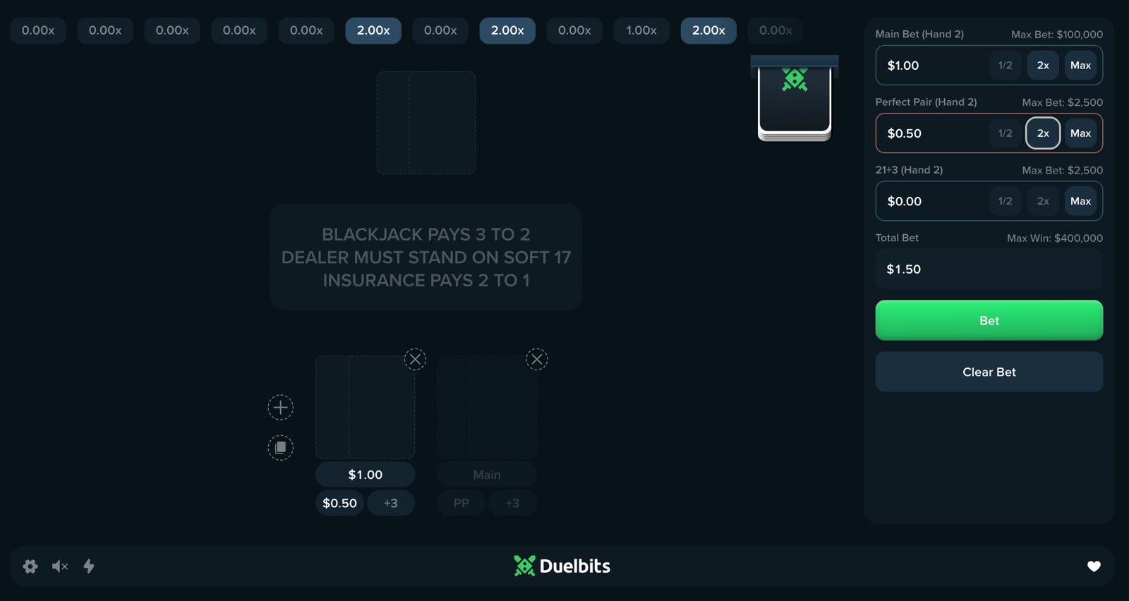 Blackjack — design portfolio by Ariel Nunes
