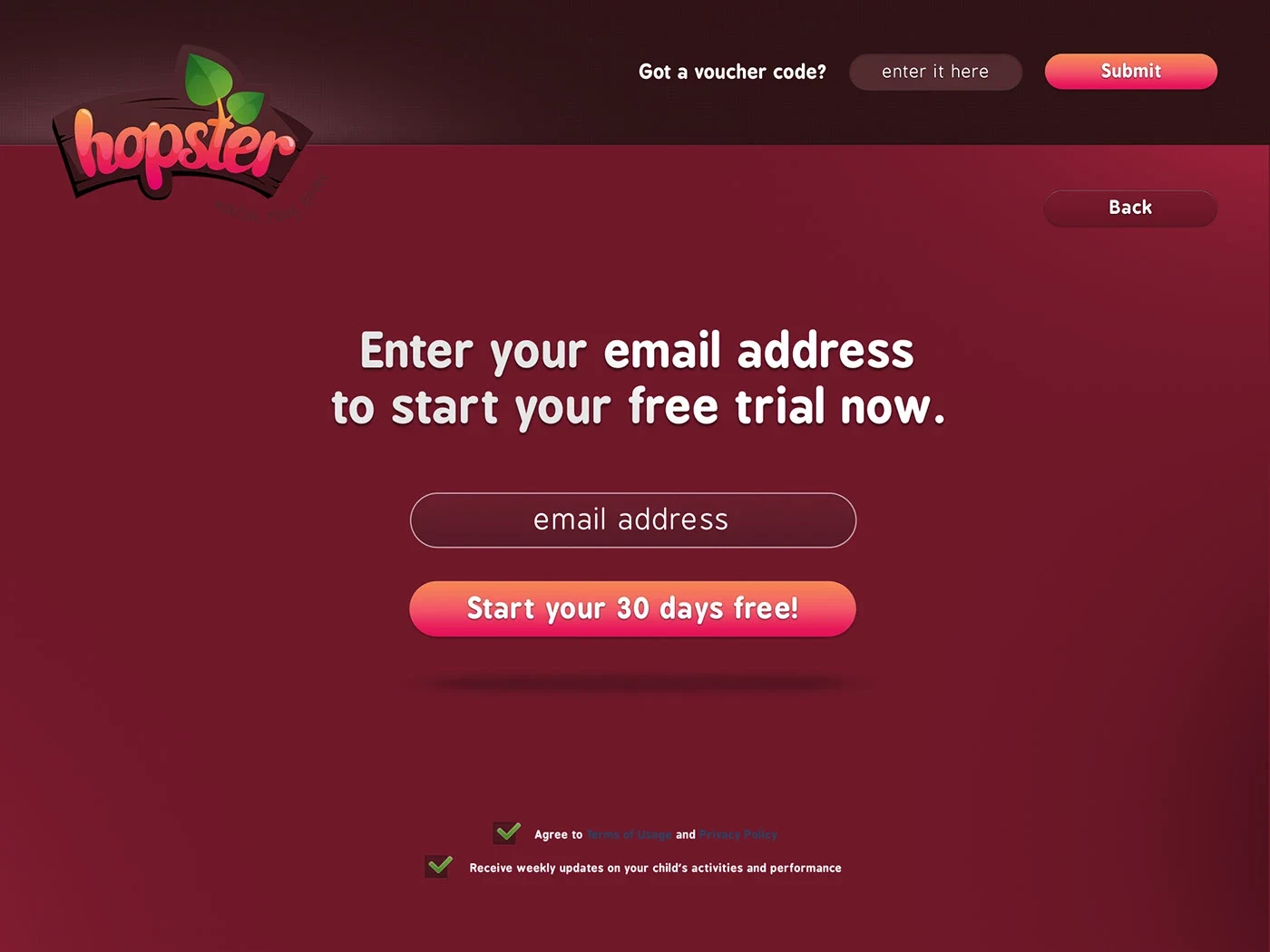 Hopster — design detail 3