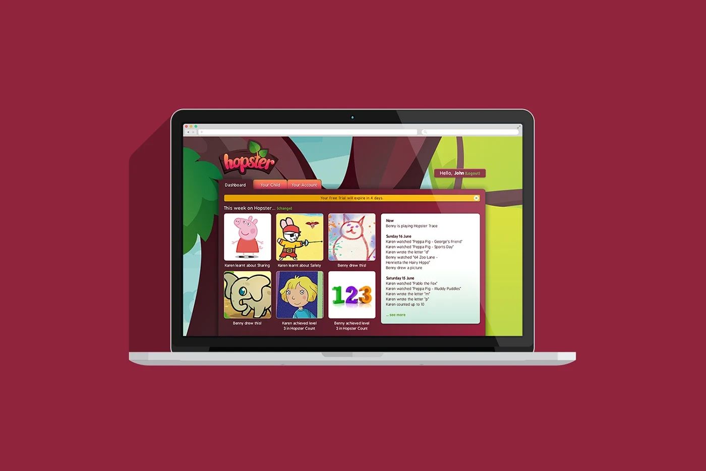 Hopster — design detail 5