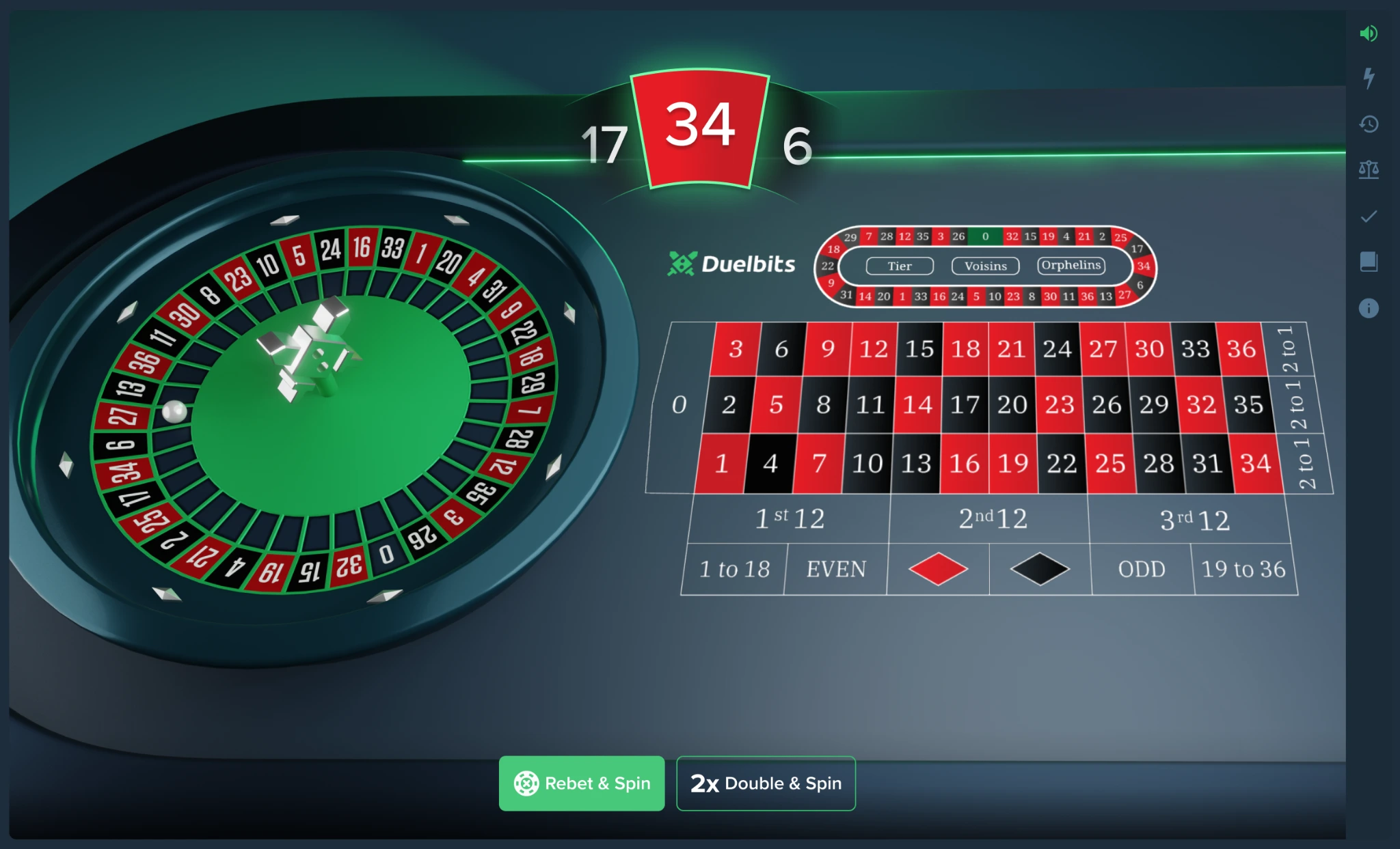 Roulette — design detail 2